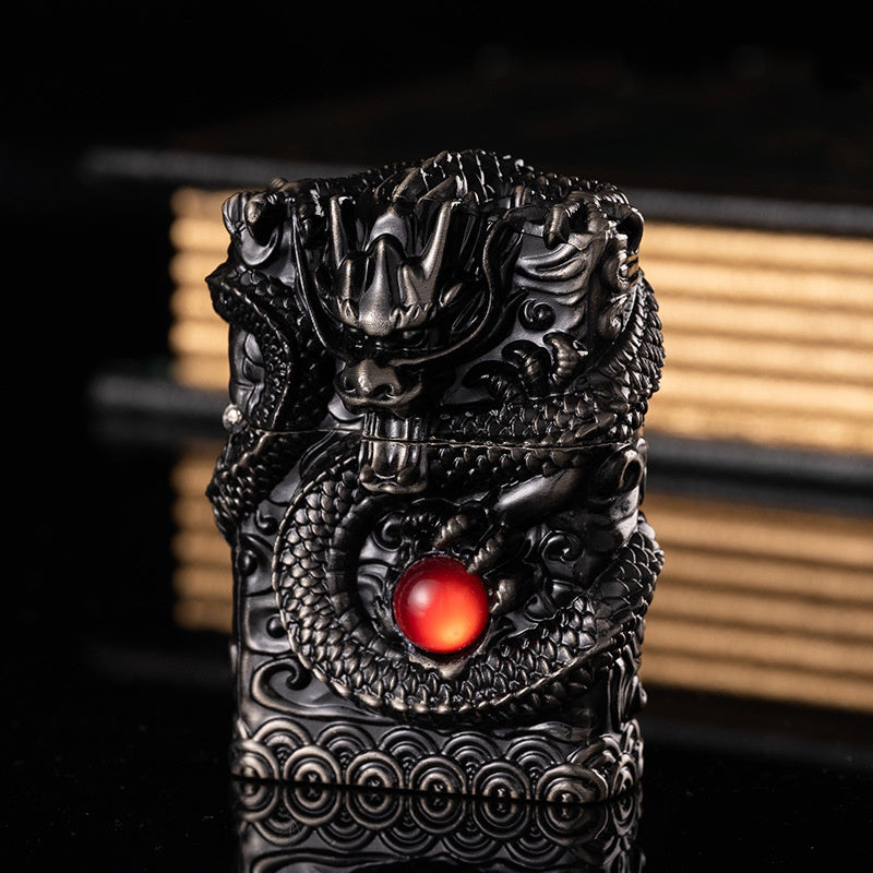 Dragon Ball Five-sided Carving Windproof Kerosene Lighter
