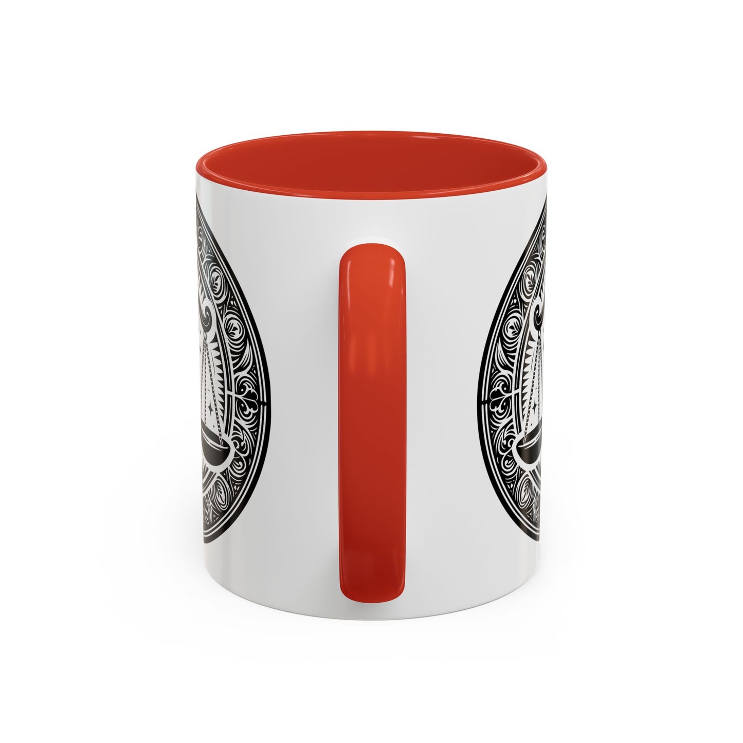 Justice Scale Accent Coffee Mug - Perfect Gift for Lawyers, Graduations, Law School, Legal Professionals, Motivational Decor