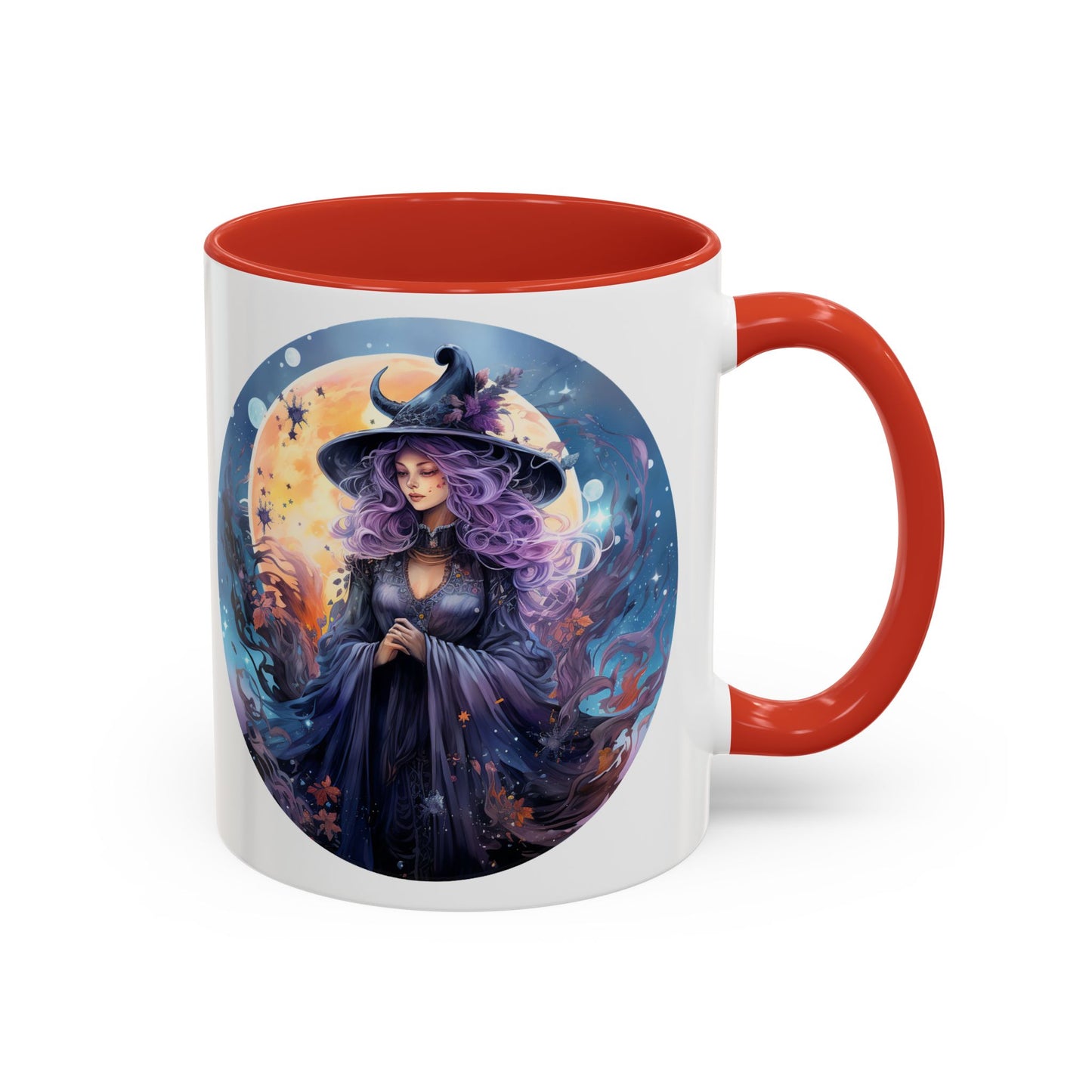 Mystical Witch Coffee Mug, Enchanted Mug, Cute Witch Gift, Magic Drinkware, Celestial Kitchen Decor, Unique Witchy Present