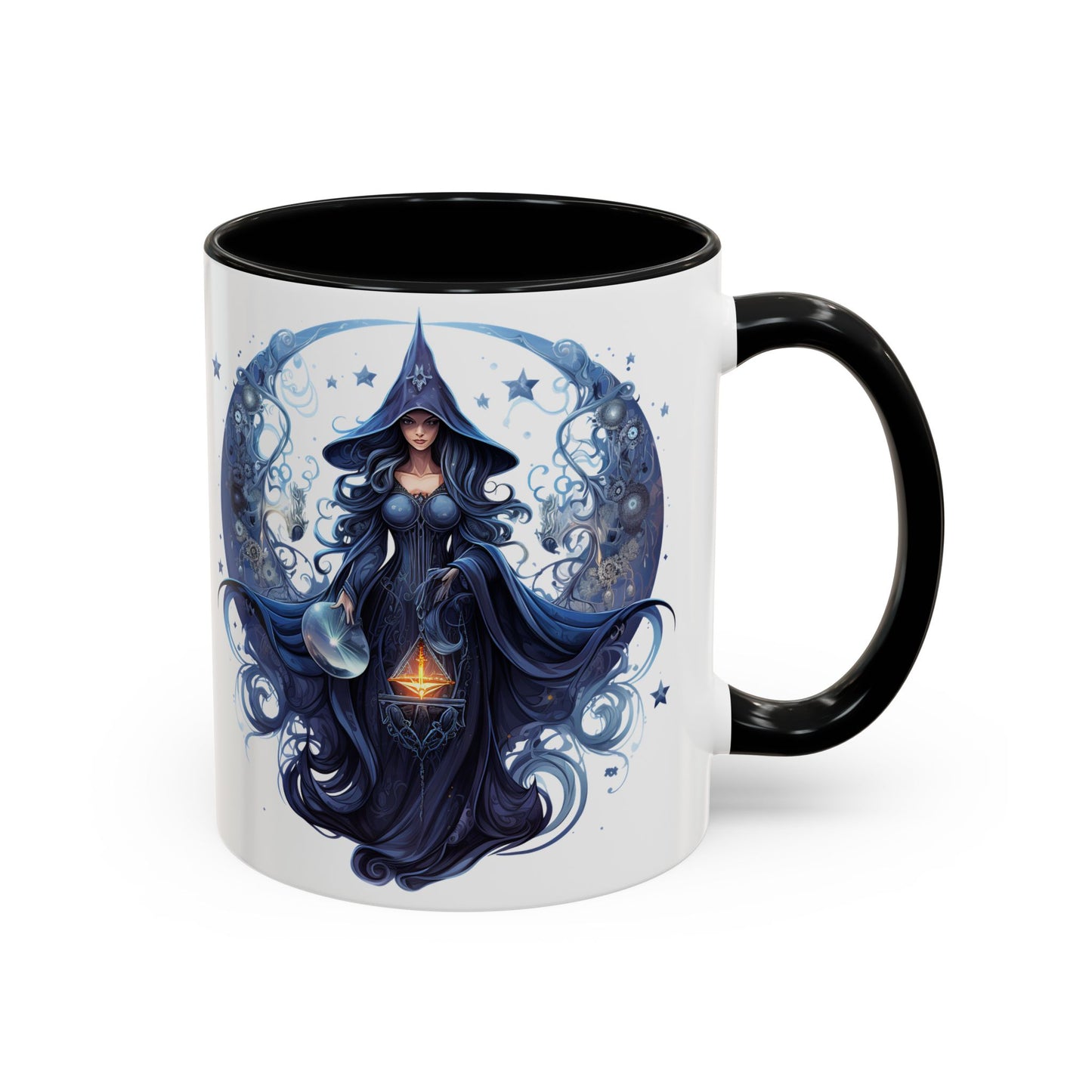 Enchanting Witch Coffee Mug - Mystic Art, Magical Decor, Astrology Gift, Unique Kitchenware, Celestial Drinkware