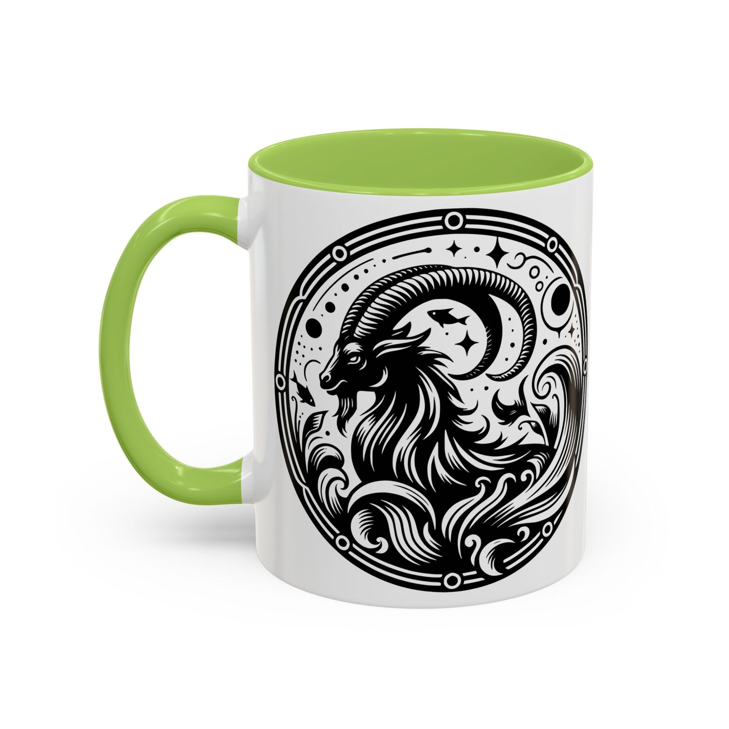 Astrological Black and White Accent Coffee Mug - Zodiac Sign, Horoscope Gift, Astrology Lovers, Unique Kitchen Decor, Cosmic Drinkware