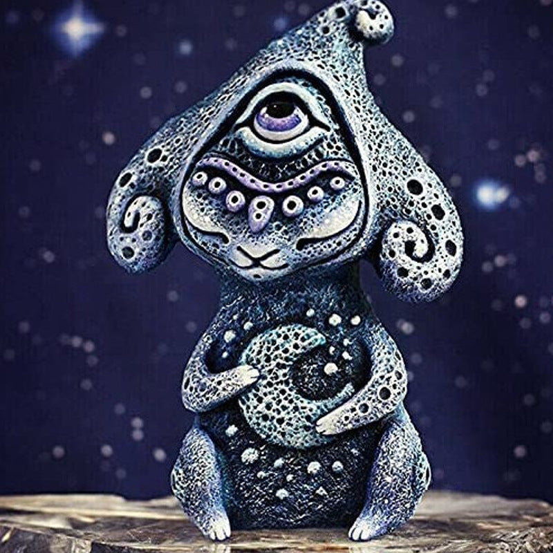 Three-eyed Alien Magic Resin Ornament