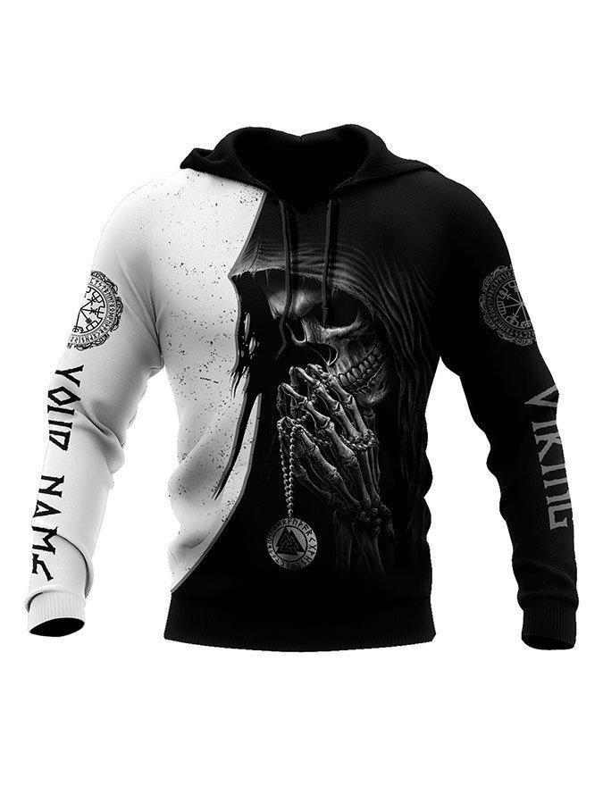 Fashion Street Trend Men's Viking Mythology Sweatshirt