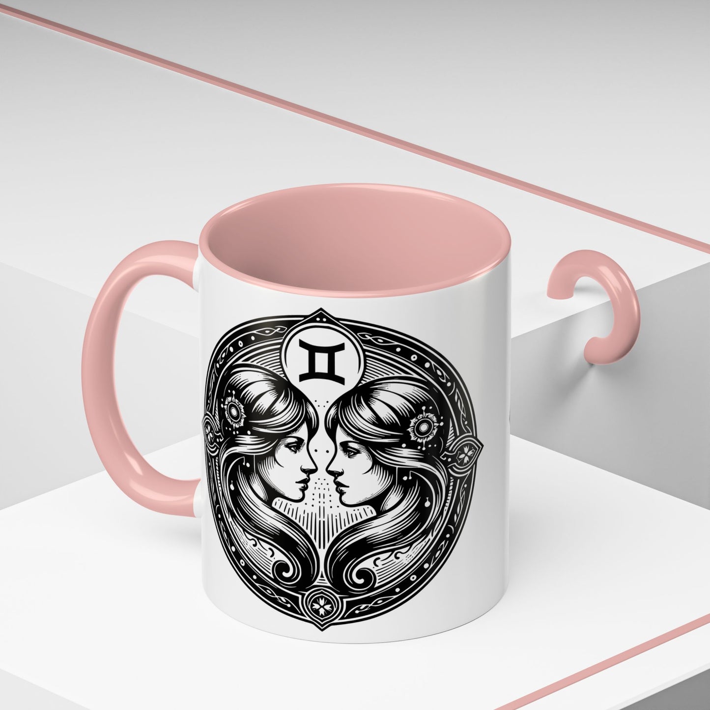 Zodiac Coffee Mug with Gemini Design, Astrology Gift Mug, Horoscope Coffee Cup, Unique Home Decor, Personalized Zodiac Mug