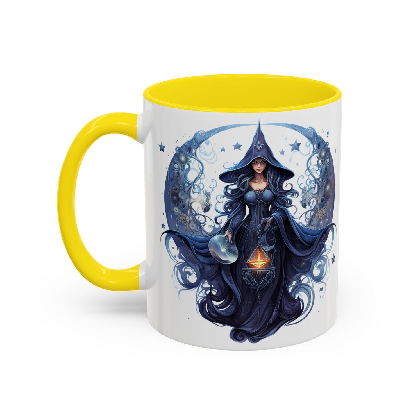 Enchanting Witch Coffee Mug - Mystic Art, Magical Decor, Astrology Gift, Unique Kitchenware, Celestial Drinkware