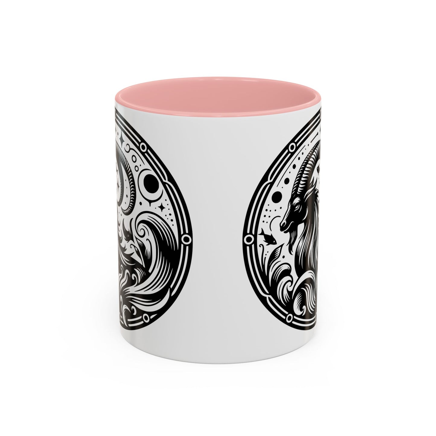 Astrological Black and White Accent Coffee Mug - Zodiac Sign, Horoscope Gift, Astrology Lovers, Unique Kitchen Decor, Cosmic Drinkware