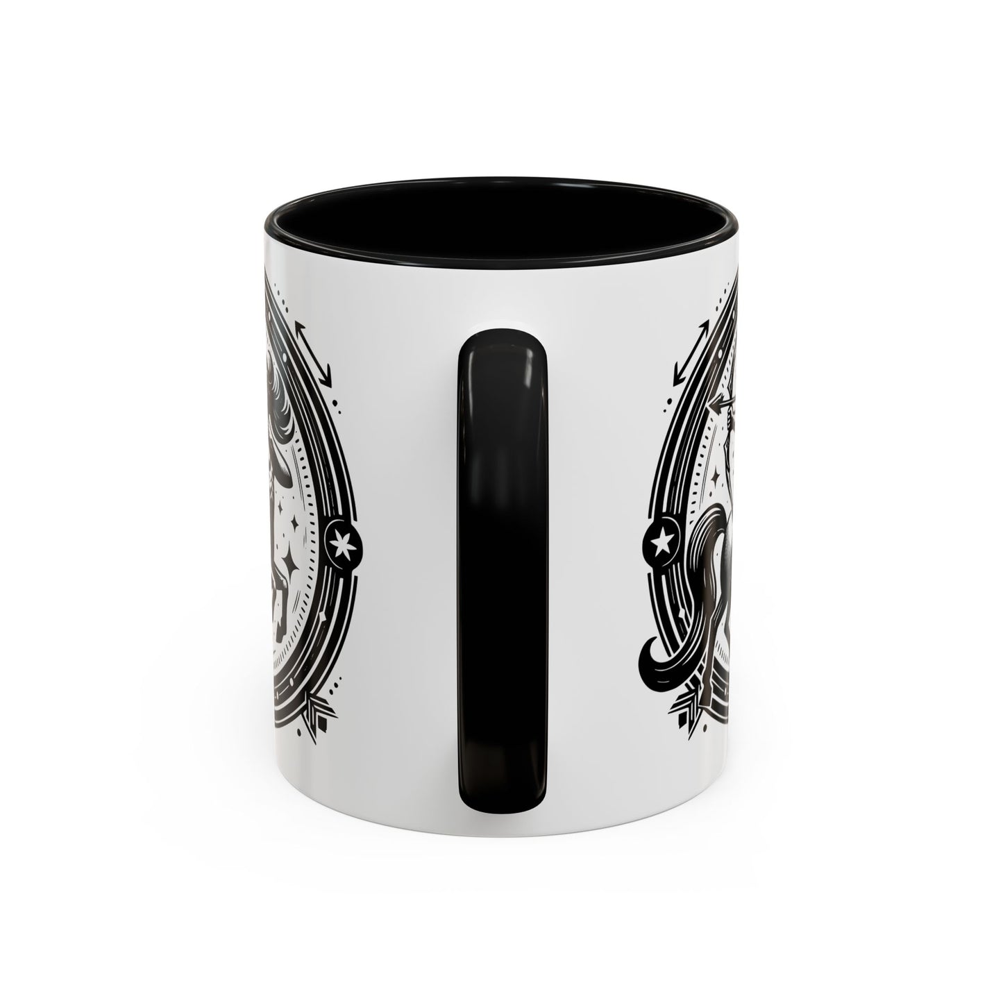 Zodiac Unicorn Coffee Mug, Astrology Gift, Horoscope Cup, Black Accents, Unique Unicorn Mug for Coffee Lovers