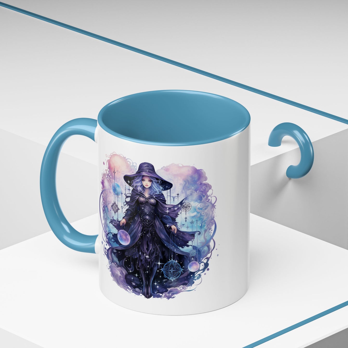 Mystical Witch Coffee Mug | Enchanting Beverage Cup | Moon Phase Gift for Witch Lovers, Halloween Décor, Unique Present
