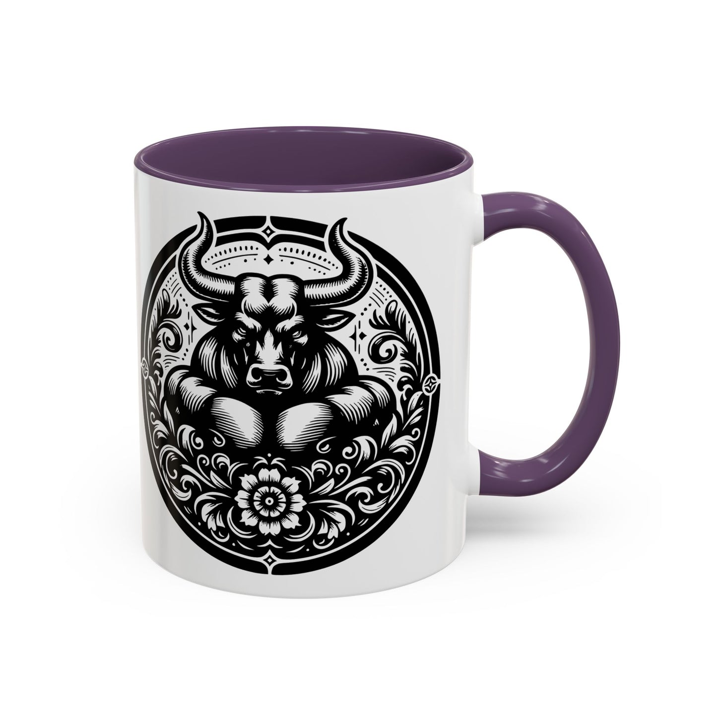 Bull-Themed Accent Coffee Mug for Animal Lovers, Unique Gift for Birthdays, Farmhouse Decor, Coffee Lover's Mug, 11oz and 15oz Options