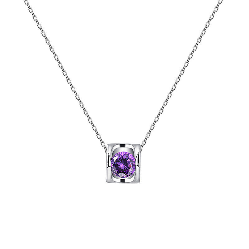 Sterling Silver Temperament Goddess Model Angel Eternal Love Necklace Single Pendant