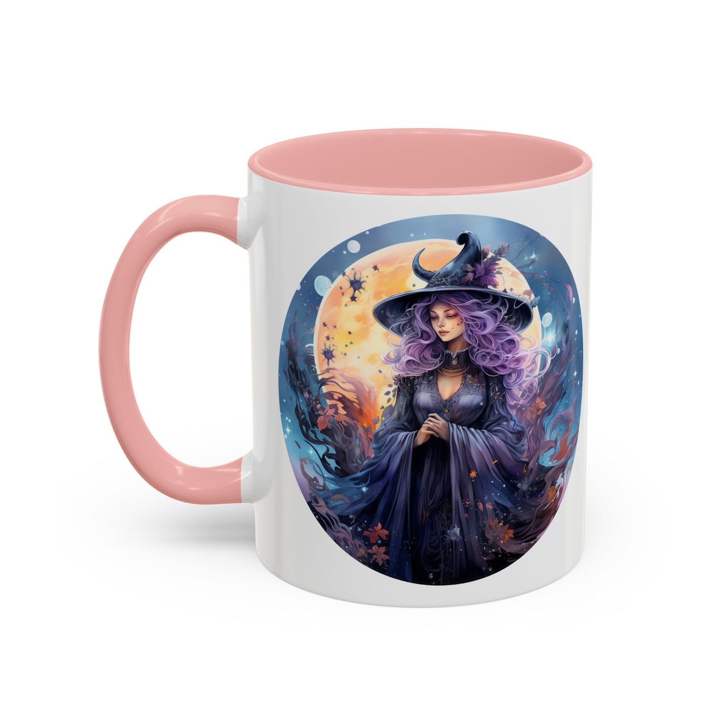 Mystical Witch Coffee Mug, Enchanted Mug, Cute Witch Gift, Magic Drinkware, Celestial Kitchen Decor, Unique Witchy Present