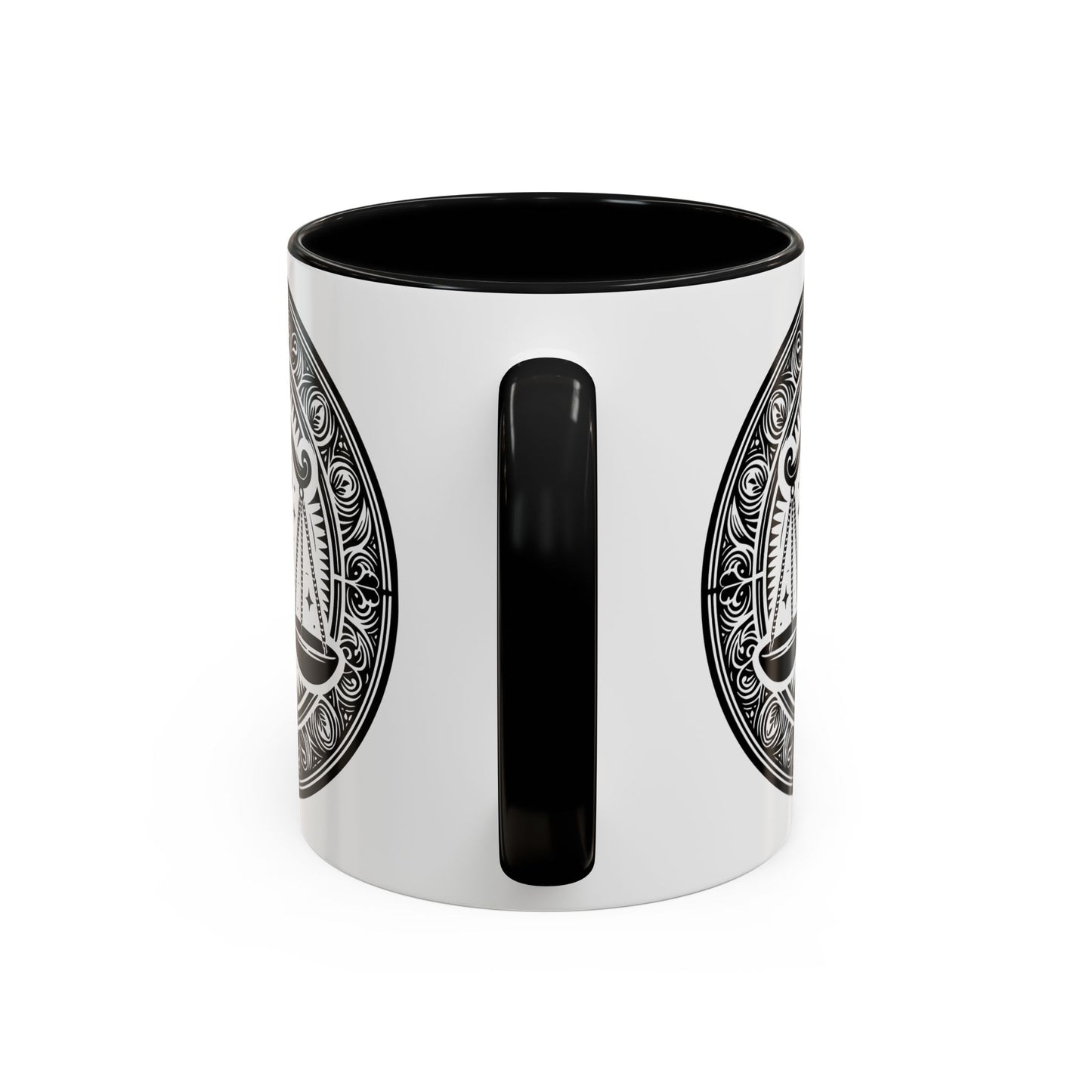 Justice Scale Accent Coffee Mug - Perfect Gift for Lawyers, Graduations, Law School, Legal Professionals, Motivational Decor