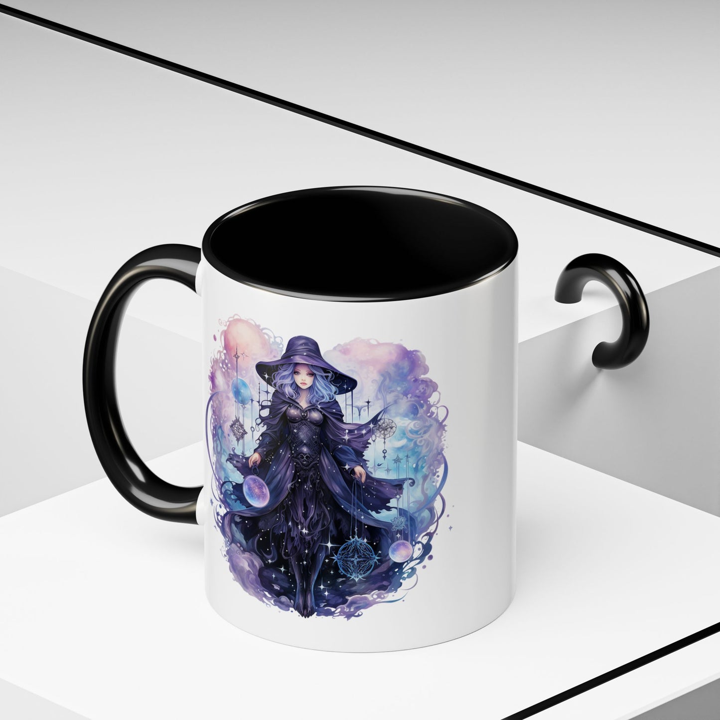 Mystical Witch Coffee Mug | Enchanting Beverage Cup | Moon Phase Gift for Witch Lovers, Halloween Décor, Unique Present