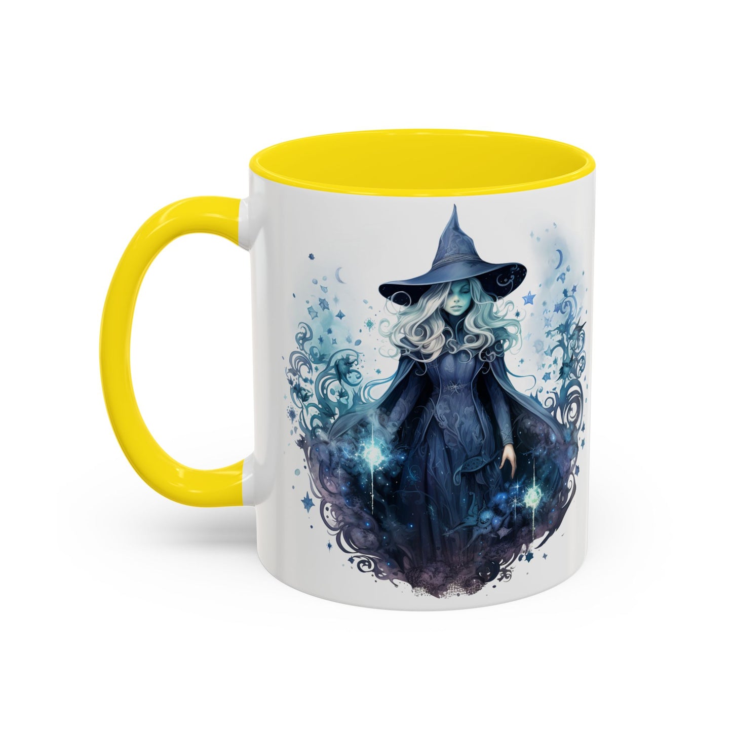 Witchy Accent Coffee Mug | Magical Coffee Cup, Halloween Decor, Gift for Witches, Enchanted Kitchenware, Mystical Mug