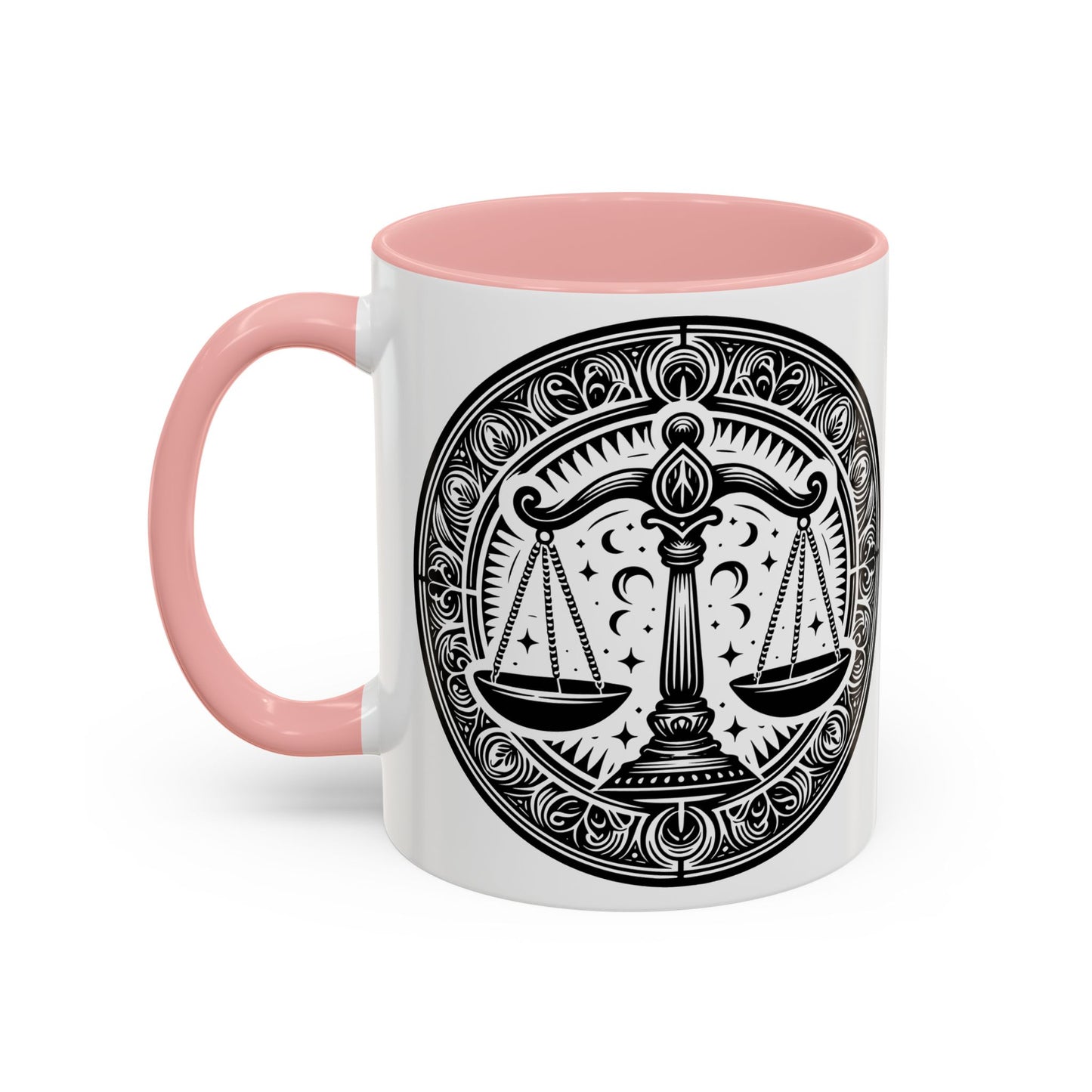 Justice Scale Accent Coffee Mug - Perfect Gift for Lawyers, Graduations, Law School, Legal Professionals, Motivational Decor