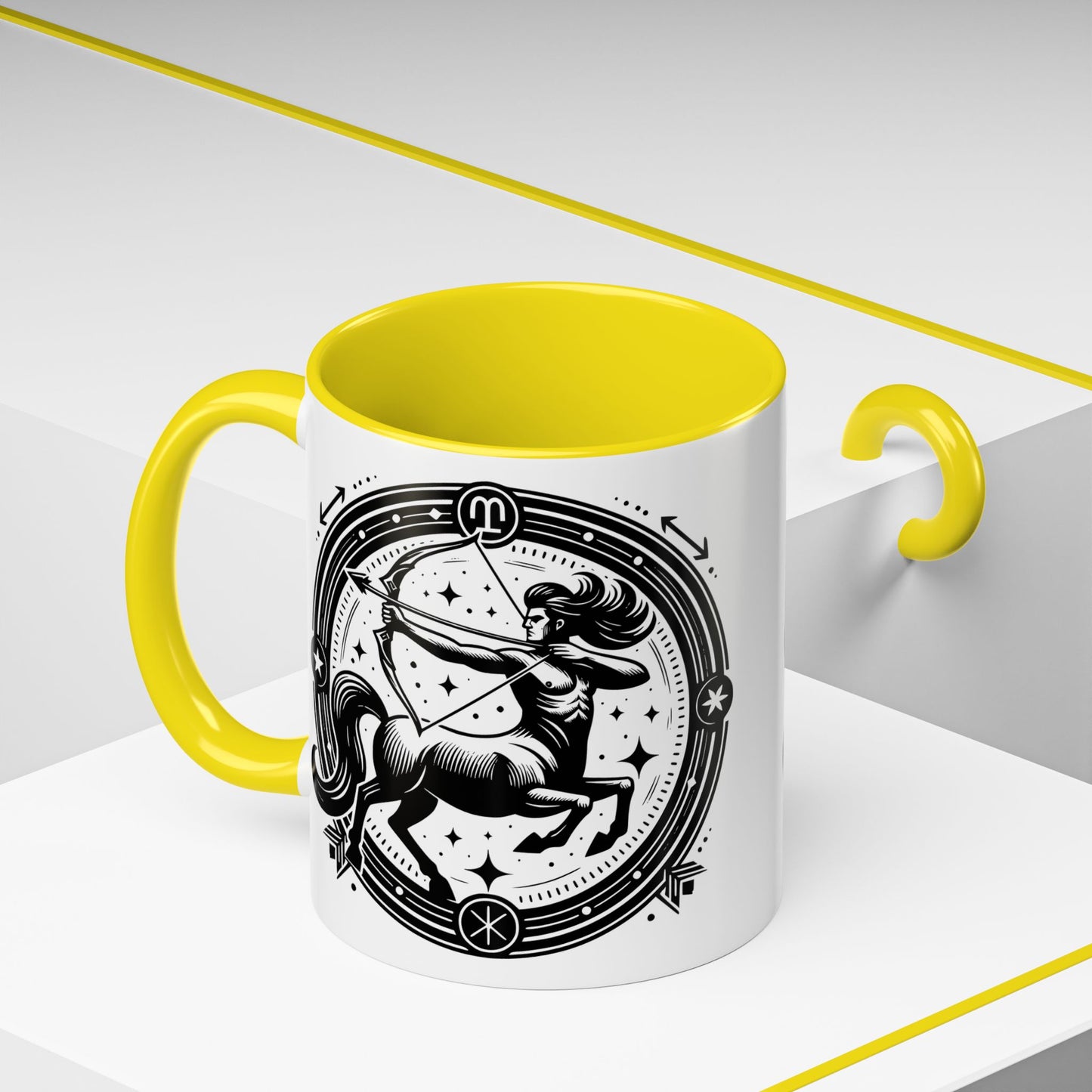 Zodiac Unicorn Coffee Mug, Astrology Gift, Horoscope Cup, Black Accents, Unique Unicorn Mug for Coffee Lovers