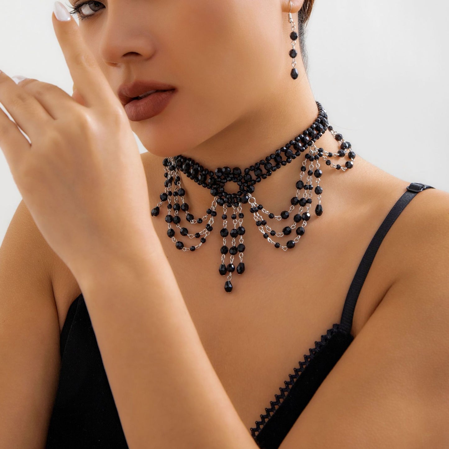 Tissage en cristal de perles gothiques