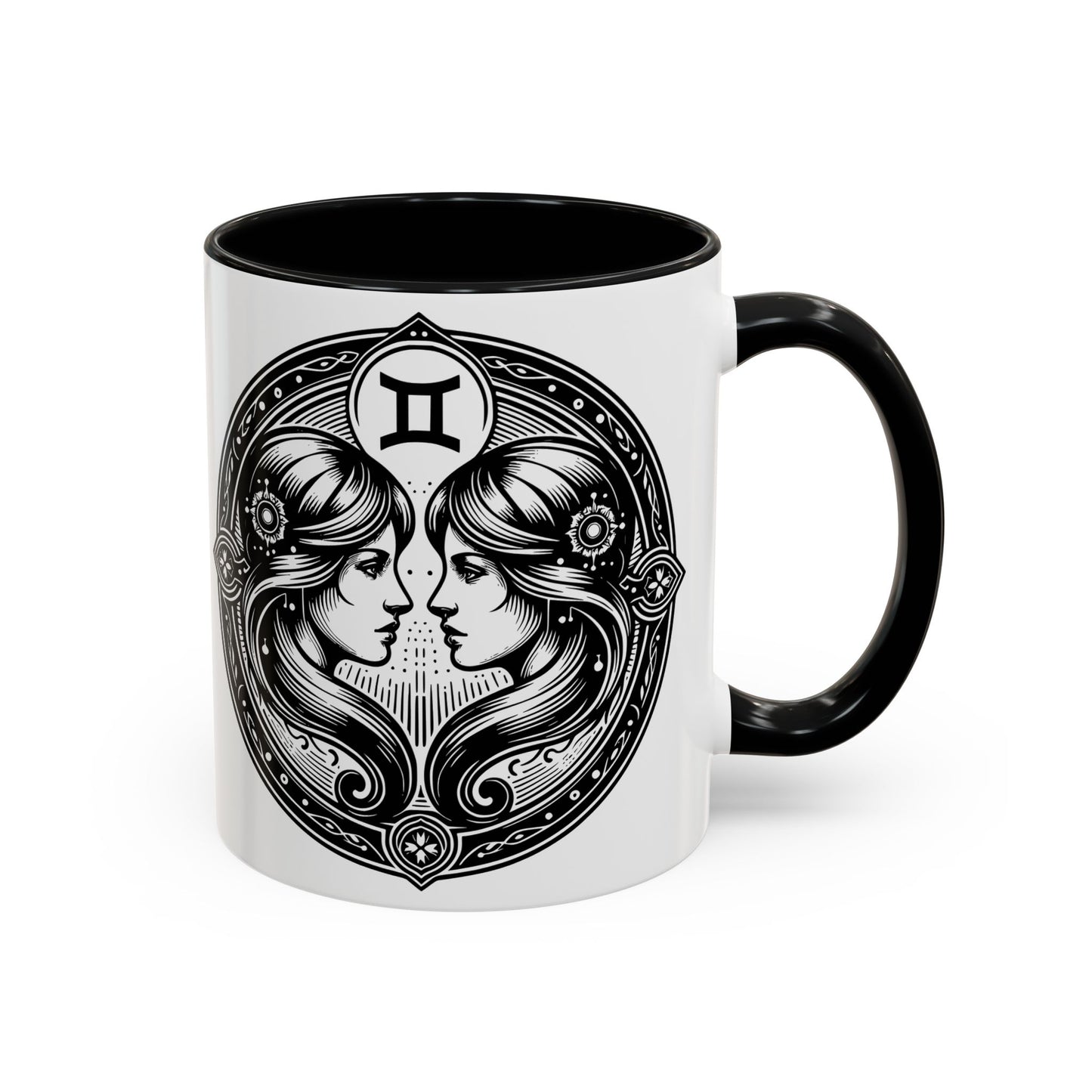 Zodiac Coffee Mug with Gemini Design, Astrology Gift Mug, Horoscope Coffee Cup, Unique Home Decor, Personalized Zodiac Mug