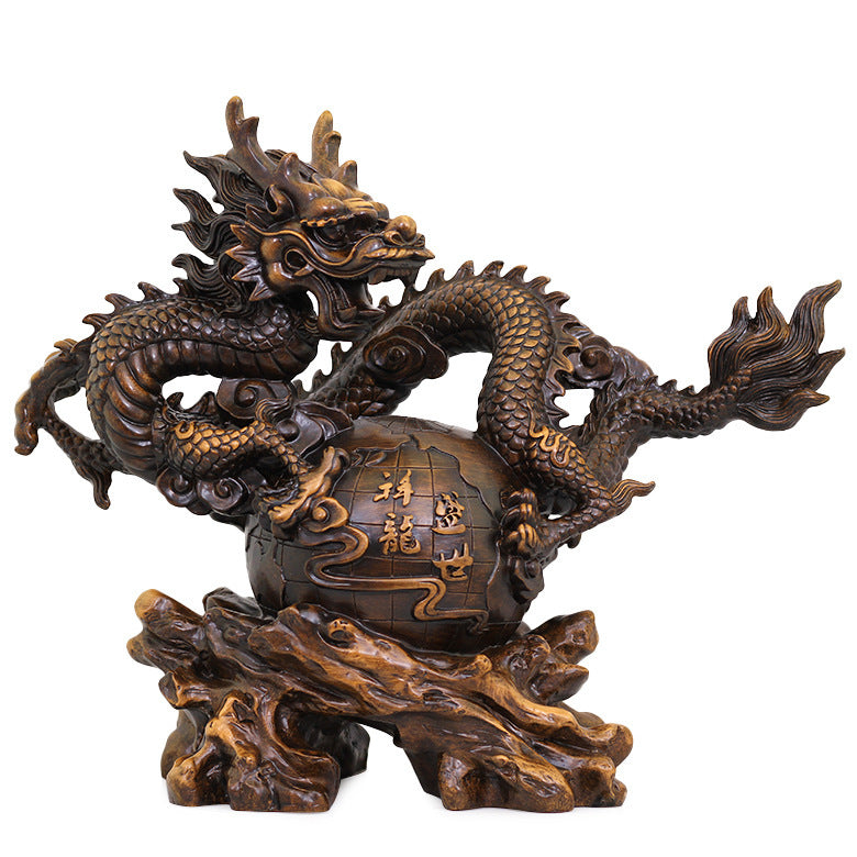 Resin Dragon Bead Ornaments In The Study Office