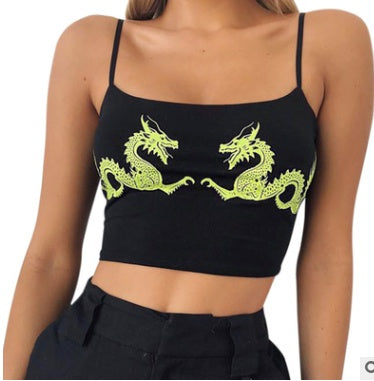 Red Dragon Cropped Cami