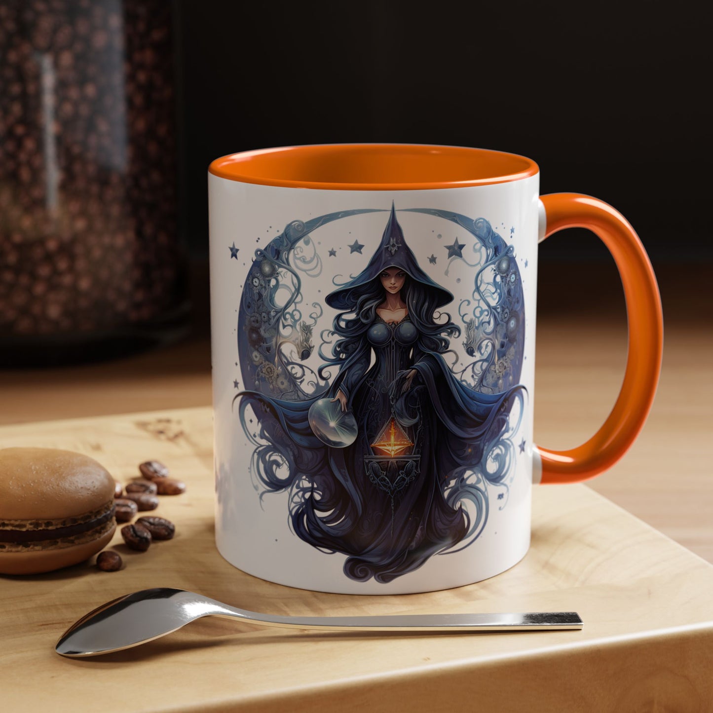 Enchanting Witch Coffee Mug - Mystic Art, Magical Decor, Astrology Gift, Unique Kitchenware, Celestial Drinkware