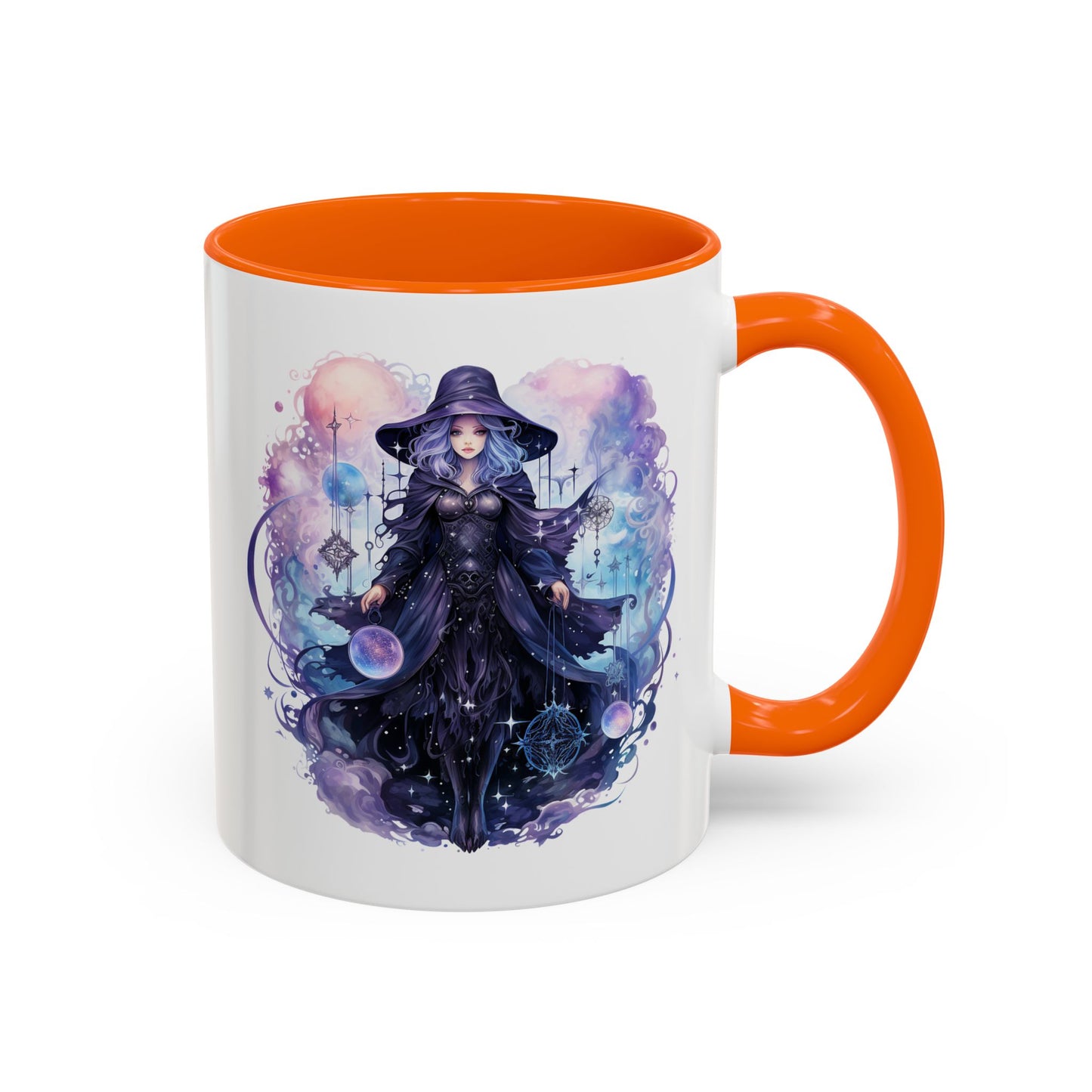Mystical Witch Coffee Mug | Enchanting Beverage Cup | Moon Phase Gift for Witch Lovers, Halloween Décor, Unique Present