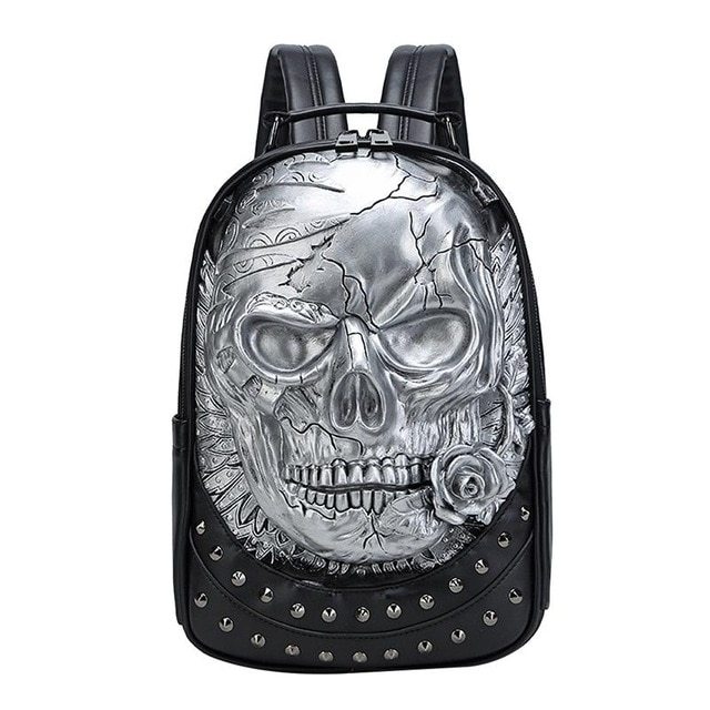 Skull Punk schoolbag