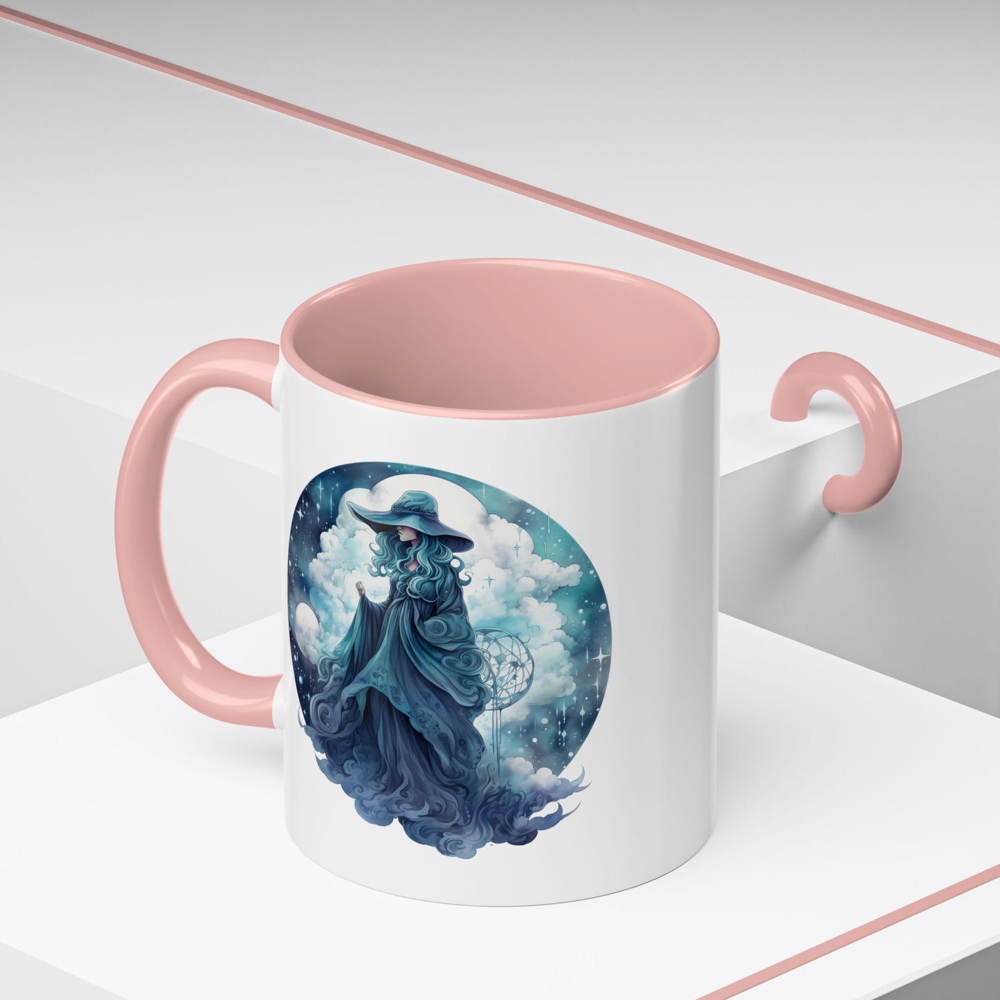 Celestial Dreamer Coffee Mug, Mystical Art Mug, Witchy Coffee Cup, Unique Gift for Her, Fantasy Mug, Astrology Theme