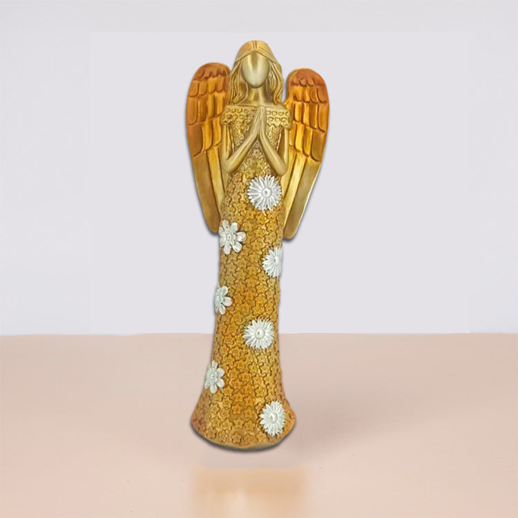 Présentoir de statue d'ange, en forme de cœur de luxe | lumière nordique | vitrine de statue d'ange | pour la maison de couloir | pour la cour | vêtements de bureau | artisanat | petits ornements