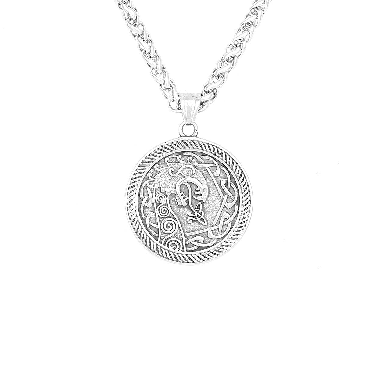 Motorcycle Dragon Titanium Steel Pendant