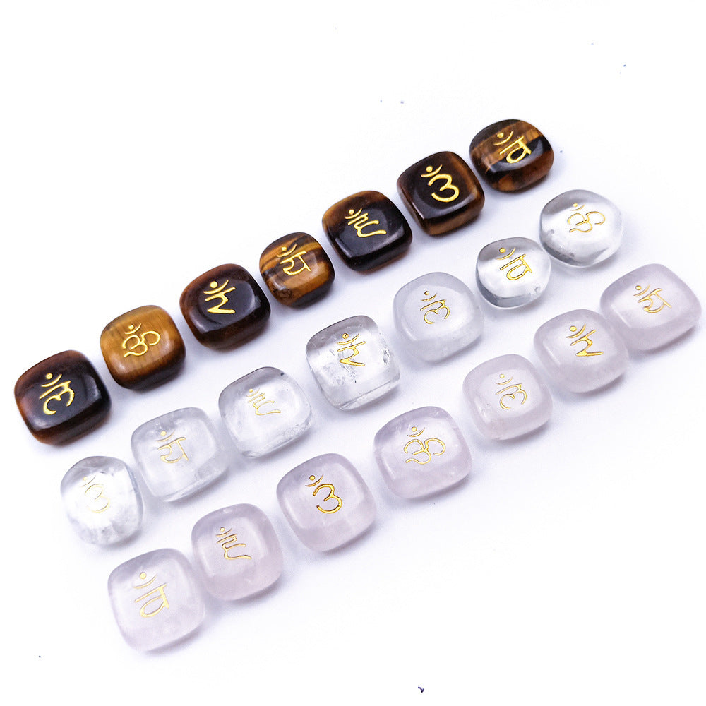SEVEN CHAKRAS Chakra Symbol Mystic Stone Yoga