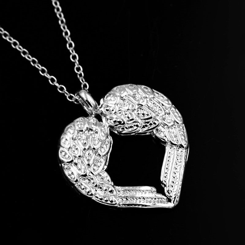 Mode Coréenne Style Ange Ailes Amour Collier