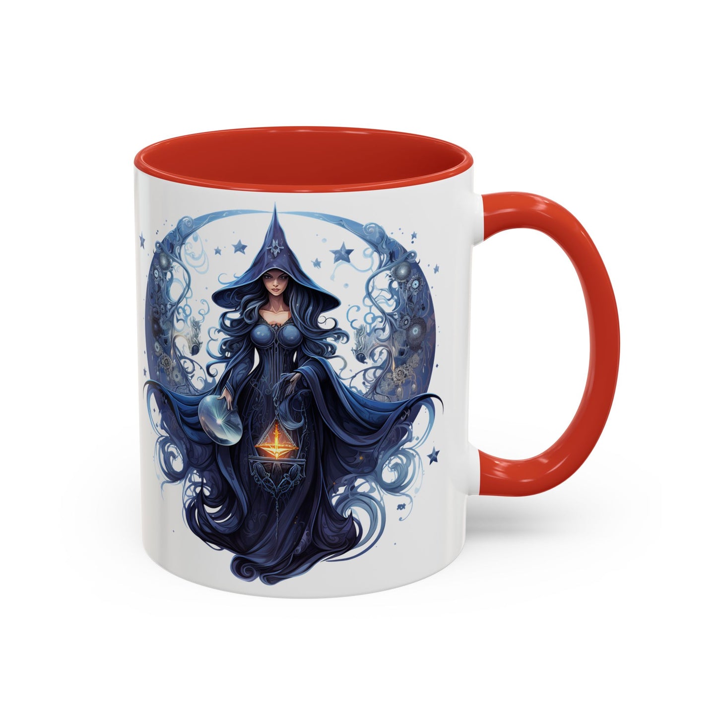 Enchanting Witch Coffee Mug - Mystic Art, Magical Decor, Astrology Gift, Unique Kitchenware, Celestial Drinkware