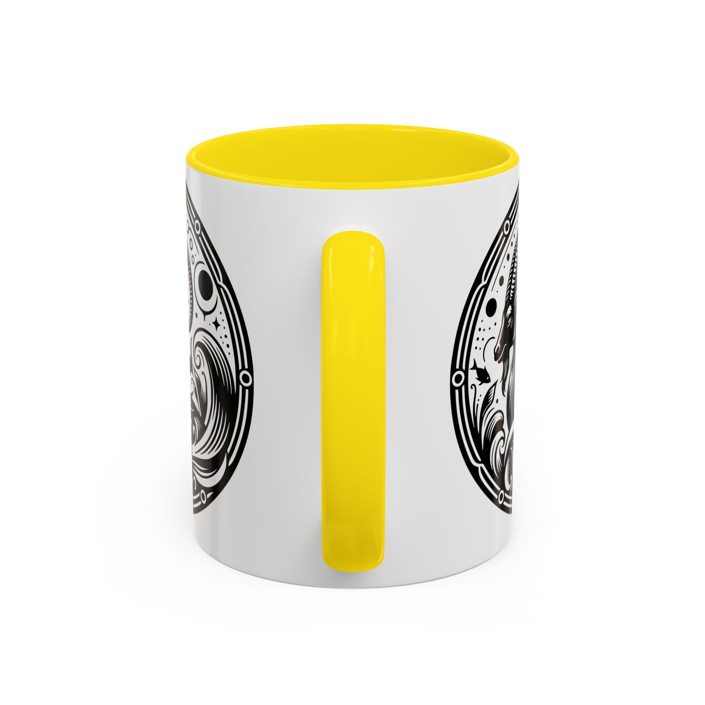 Astrological Black and White Accent Coffee Mug - Zodiac Sign, Horoscope Gift, Astrology Lovers, Unique Kitchen Decor, Cosmic Drinkware