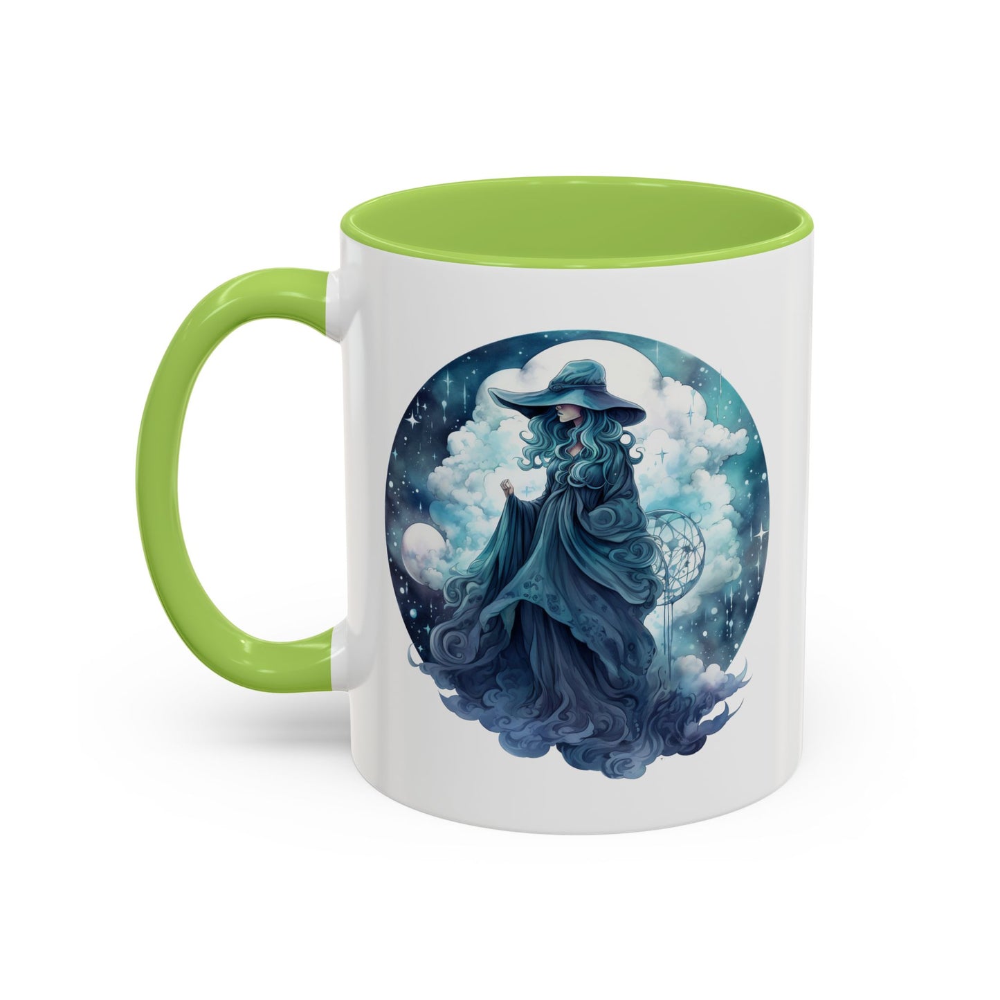 Celestial Dreamer Coffee Mug, Mystical Art Mug, Witchy Coffee Cup, Unique Gift for Her, Fantasy Mug, Astrology Theme