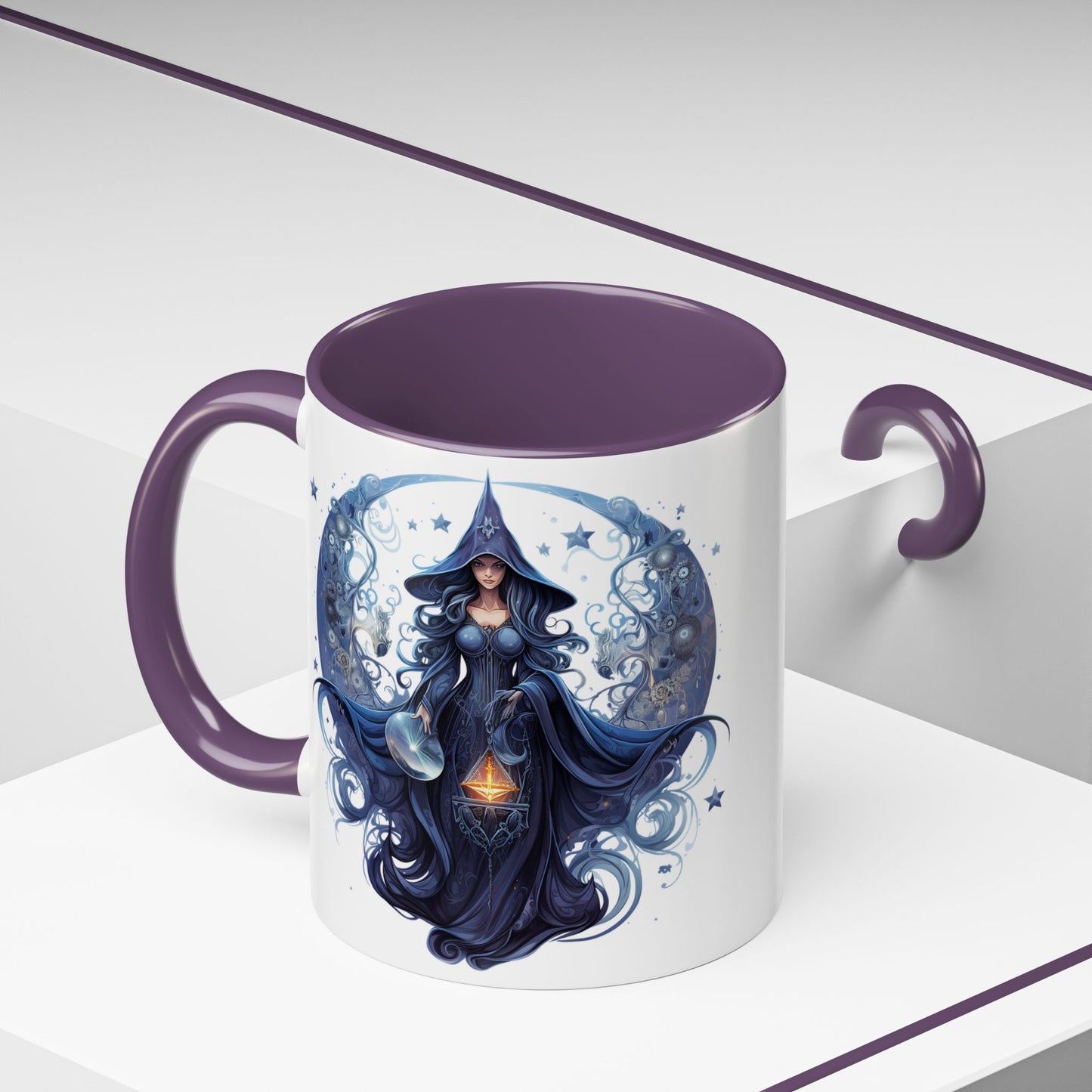 Enchanting Witch Coffee Mug - Mystic Art, Magical Decor, Astrology Gift, Unique Kitchenware, Celestial Drinkware