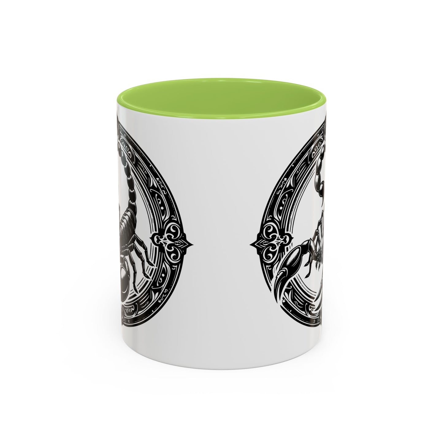 Scorpio Accent Coffee Mug - Personalized Gift, Zodiac Decor, Astrology Lover's Mug, Black and White Design, Birthday Gift