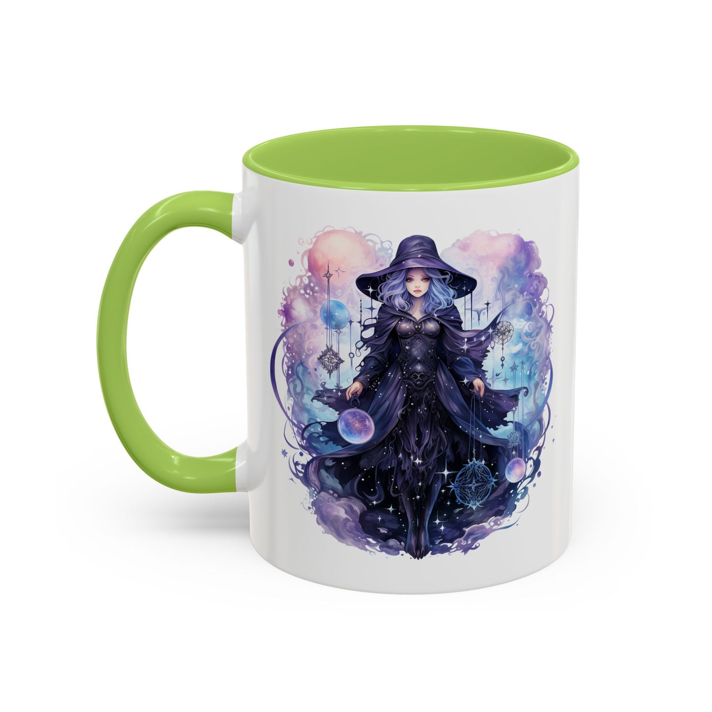 Mystical Witch Coffee Mug | Enchanting Beverage Cup | Moon Phase Gift for Witch Lovers, Halloween Décor, Unique Present