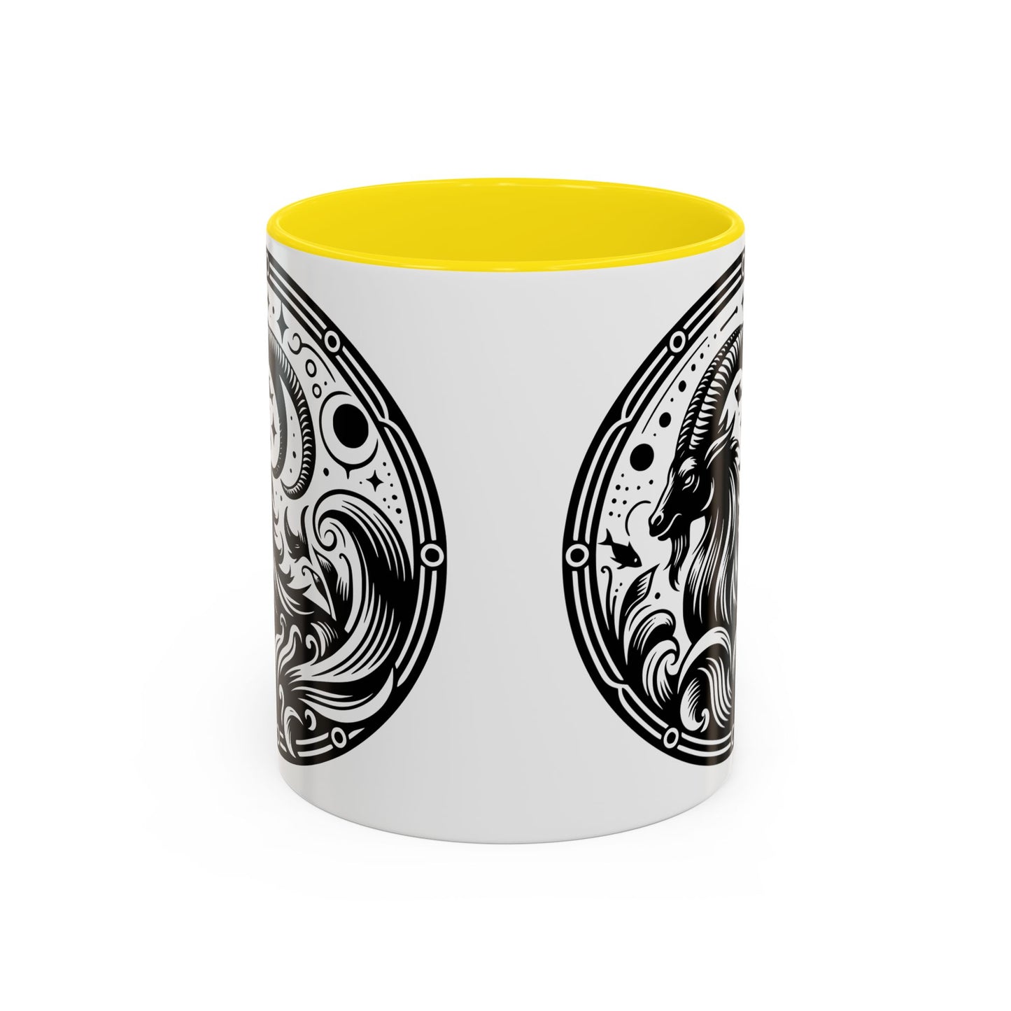 Astrological Black and White Accent Coffee Mug - Zodiac Sign, Horoscope Gift, Astrology Lovers, Unique Kitchen Decor, Cosmic Drinkware
