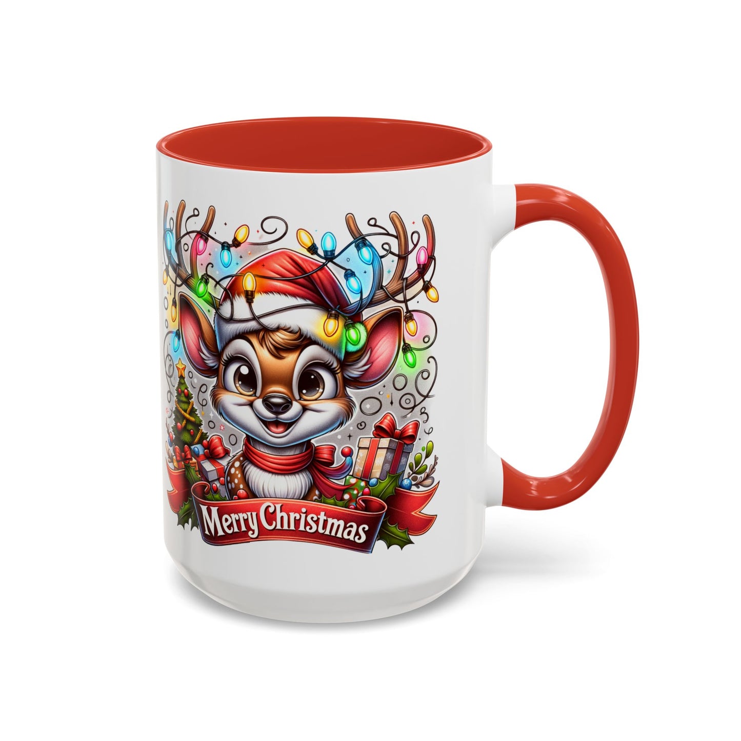 Tasse à café, petit renne au nez rouge (11, 15oz)