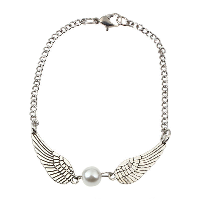Bijoux Ailes D'ange Perle Argent Bronze