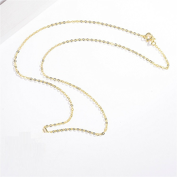 Fashion Lucky Gold Plated Four Leaf Grass Pendant Necklace