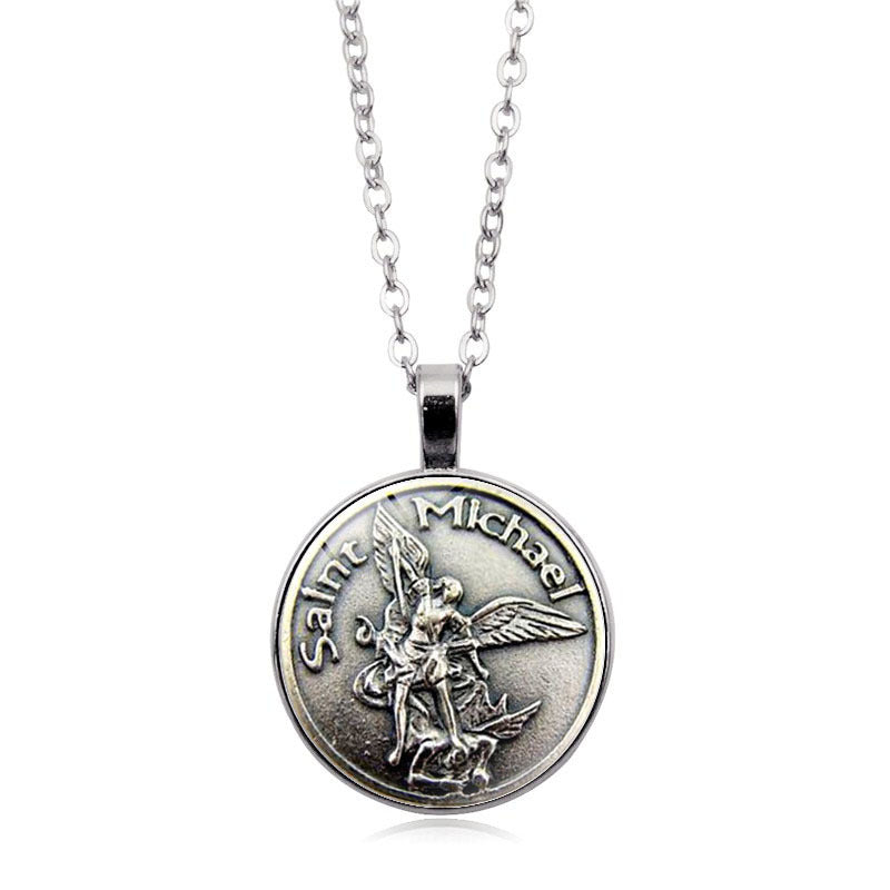 Saint Ange Temps Vintage Collier de Pierres Précieuses
