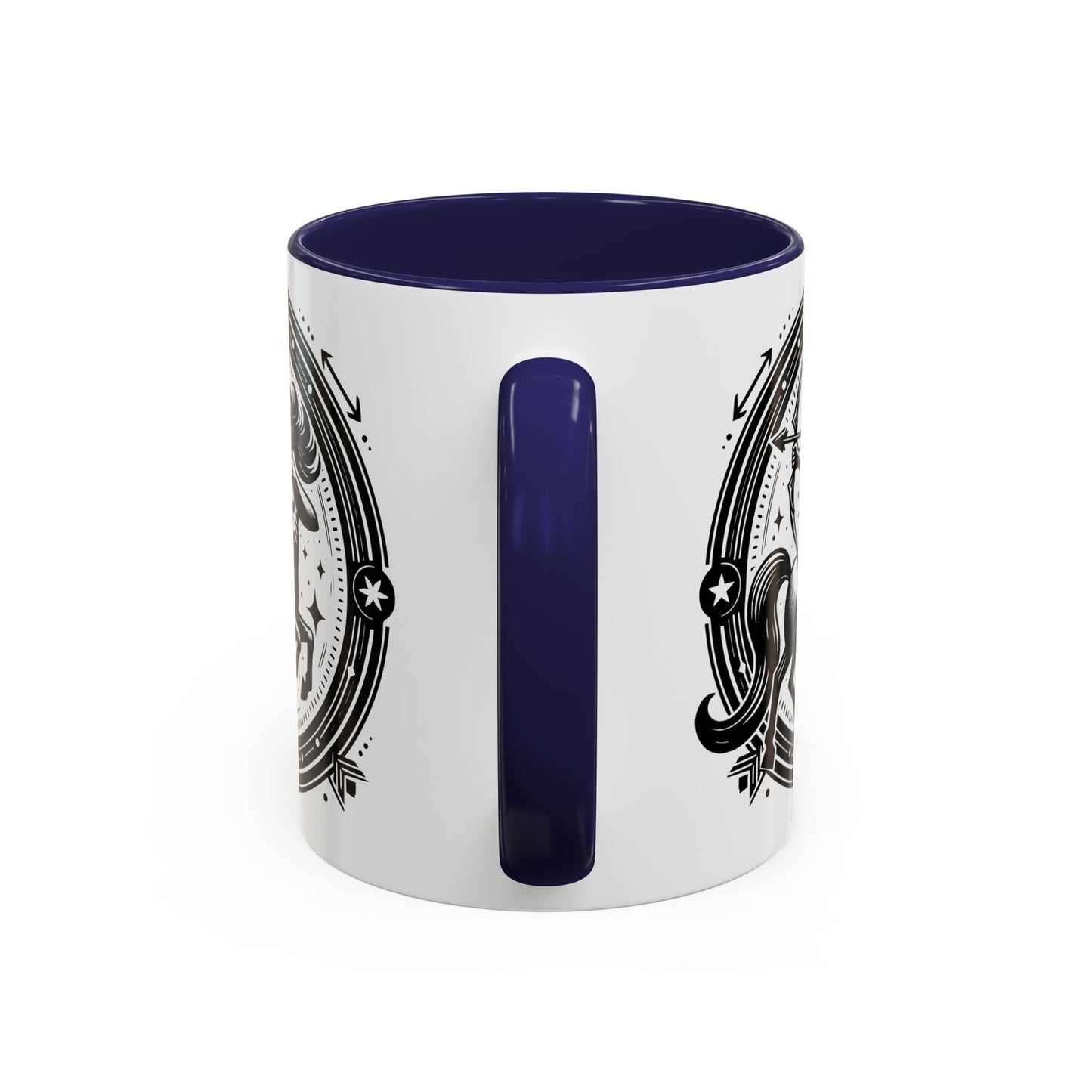 Zodiac Unicorn Coffee Mug, Astrology Gift, Horoscope Cup, Black Accents, Unique Unicorn Mug for Coffee Lovers