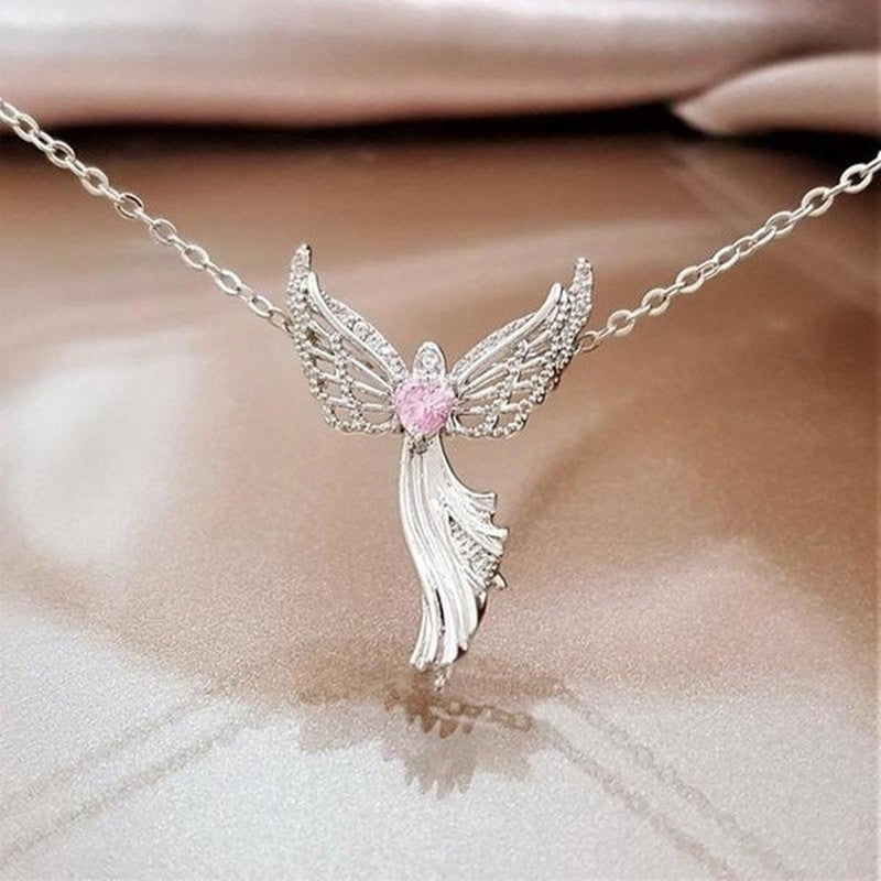 Ange ailes collier de diamants