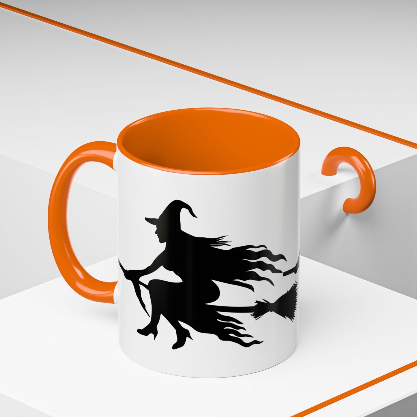 Witchy Accent Coffee Mug - Perfect for Halloween, Witch Enthusiasts, Cozy Nights, Themed Parties, Gift for Her, Magic Lovers