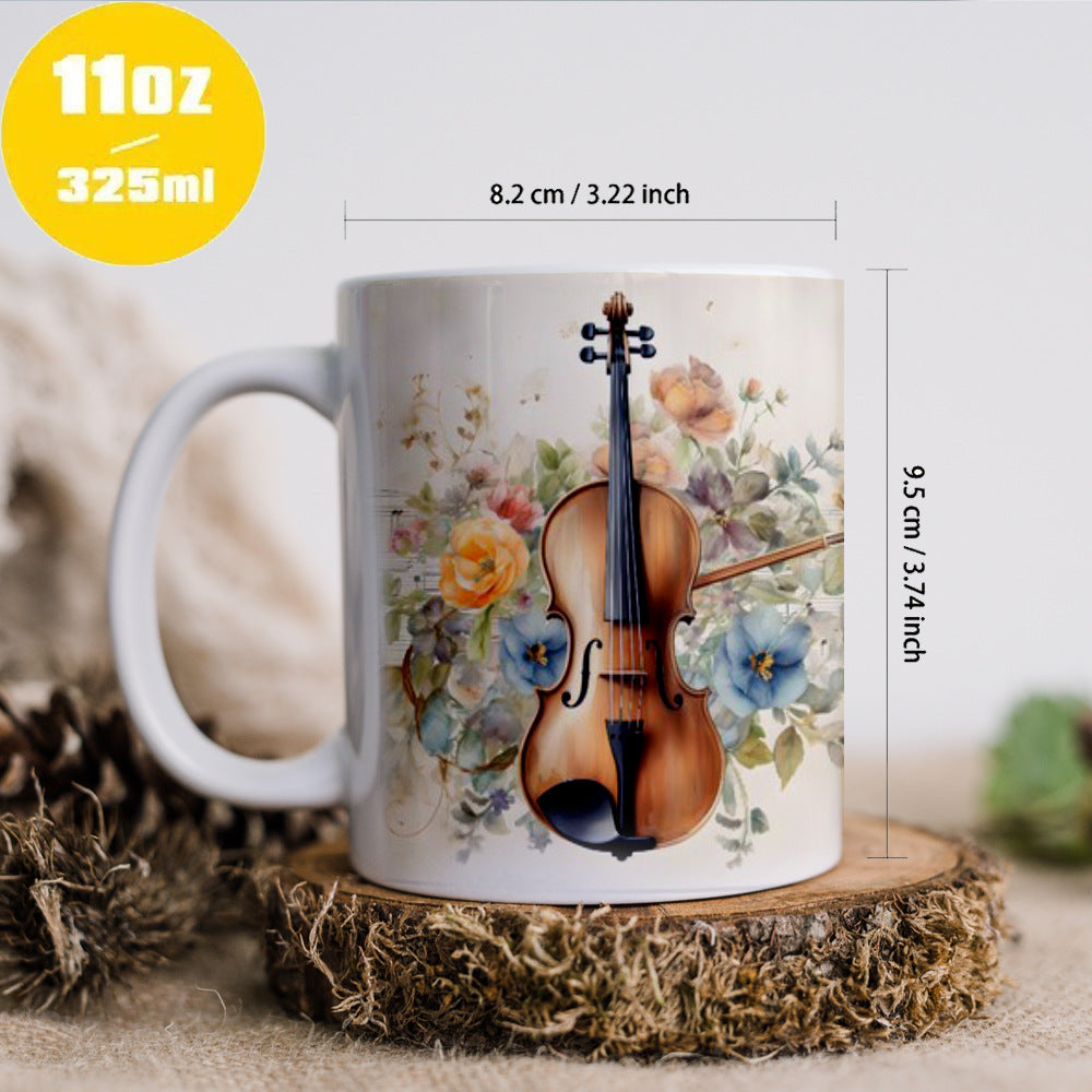 Tasse en céramique Thème de musique