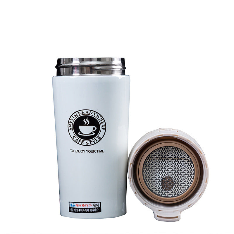 stainless steel vacuum coffee cup business bouncy mug