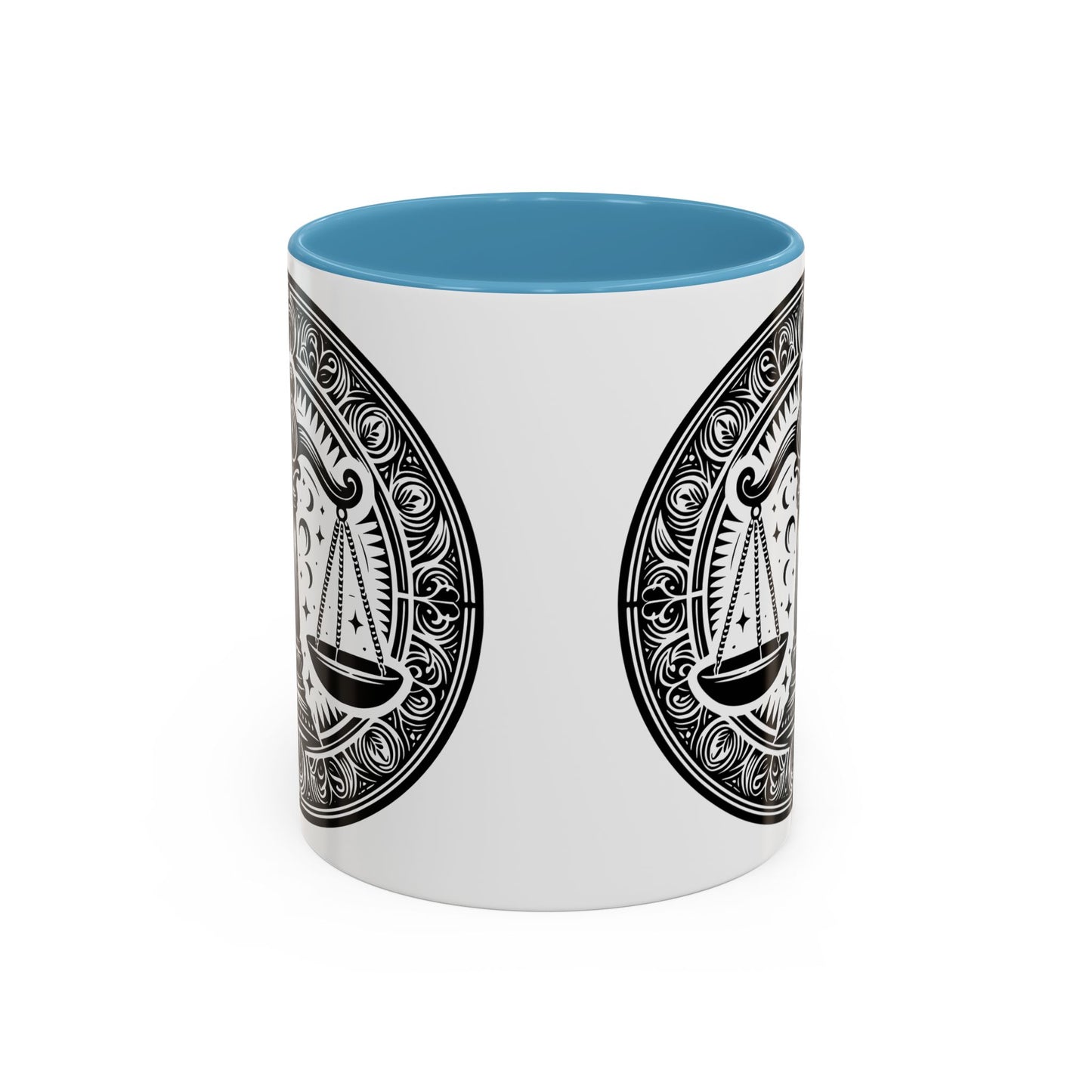 Justice Scale Accent Coffee Mug - Perfect Gift for Lawyers, Graduations, Law School, Legal Professionals, Motivational Decor
