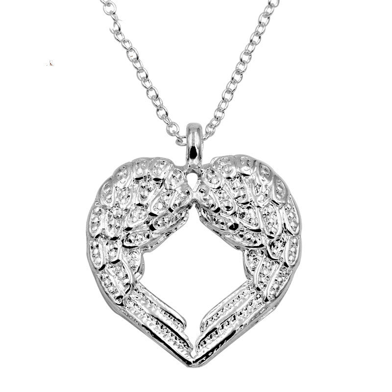 Mode Coréenne Style Ange Ailes Amour Collier